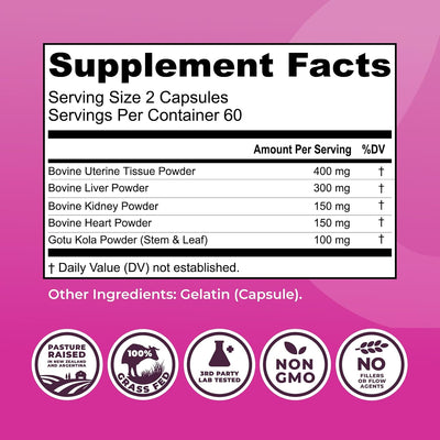 Beef Organs for Women — Iron + B12, Folate & Copper