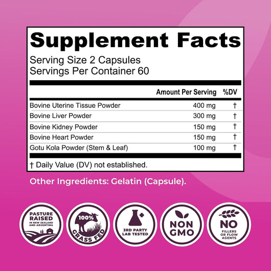Beef Organs for Women — Iron + B12, Folate & Copper